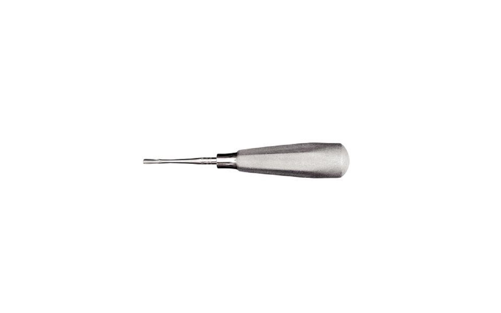Surgical elevators – luxating, straight, 4 mm, single end - large tapered hexagonal handle