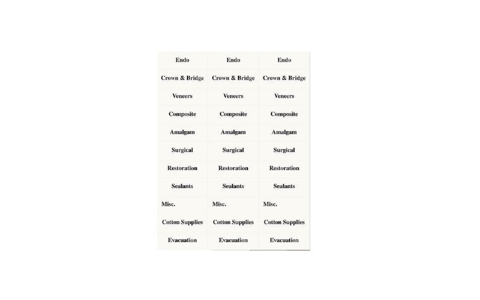 Tub accessories – labels, id labels