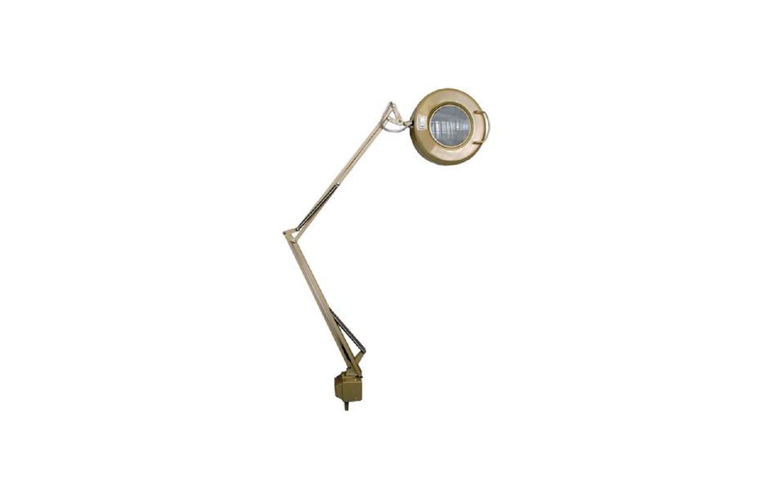 Adjustable arm magnifying lamp