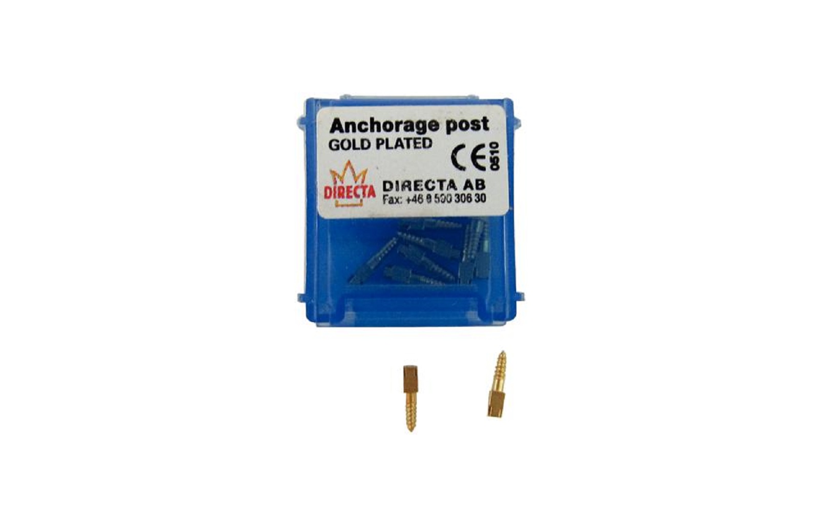 Anchorage gold-plated posts – refill, 12/pkg - js dental