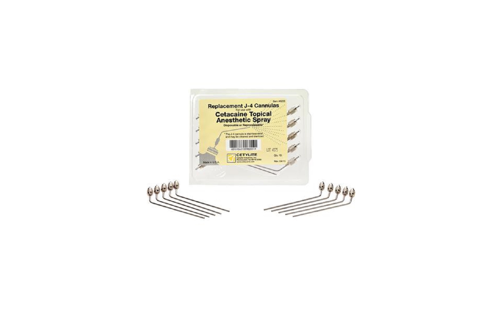 Cetylite J4 Cannulas – 4", 10/Pkg