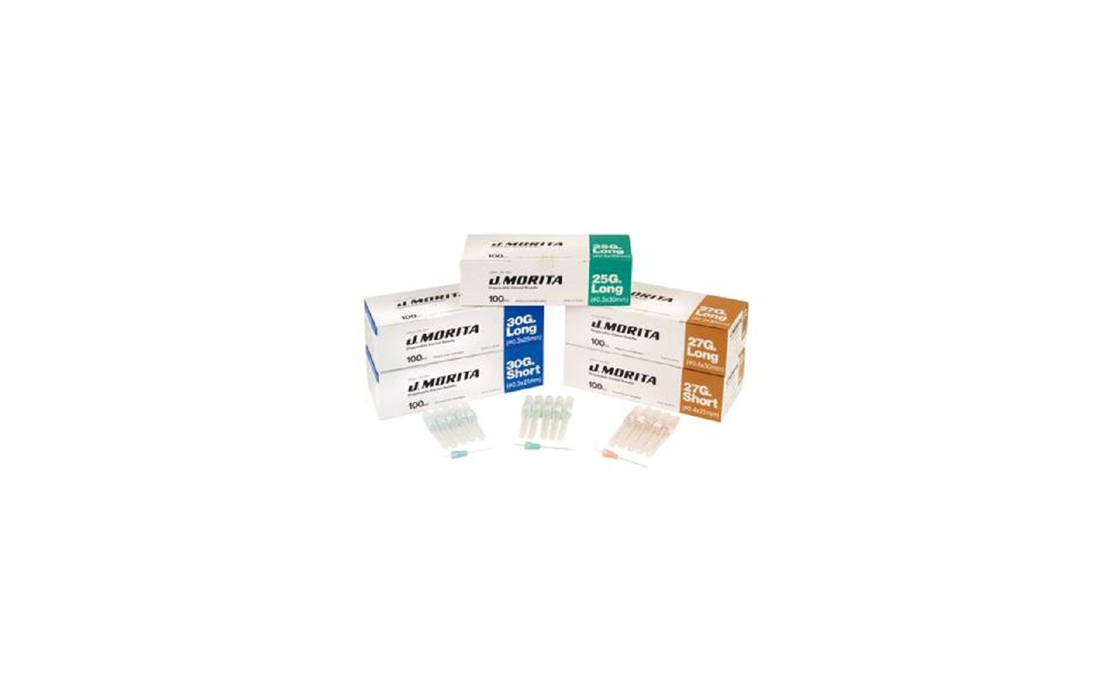 Disposable dental needles with plastic hub, 100/box - j morita usa