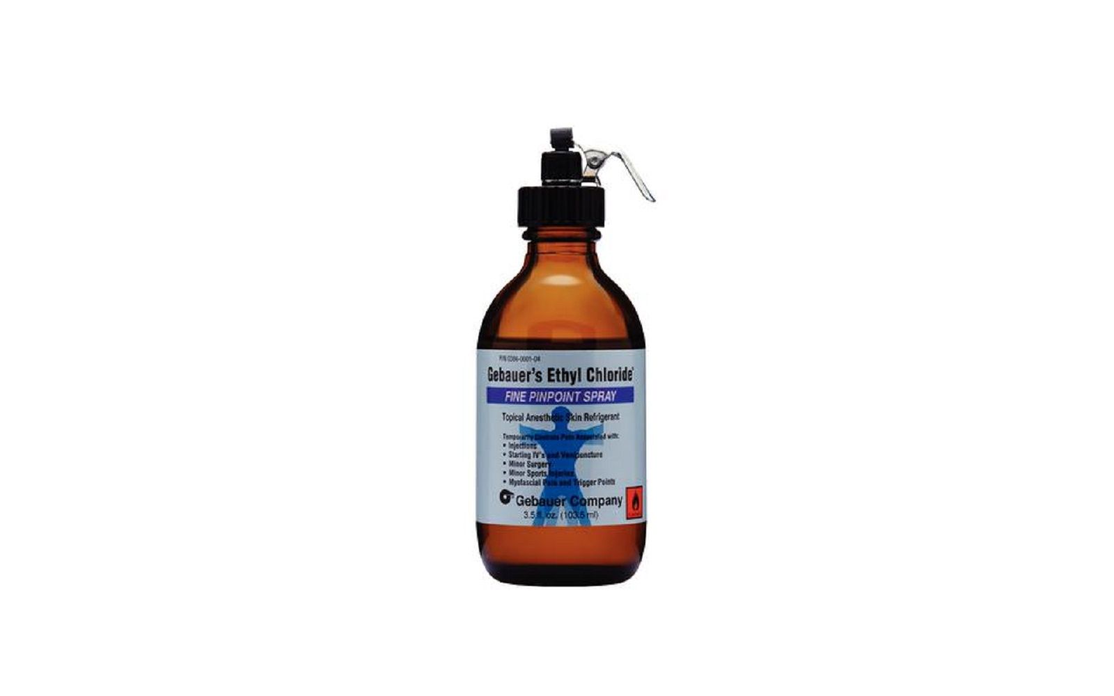 Ethyl chloride® topical anesthetic – 3. 5 oz bottle, jet stream - gebauer chemical company