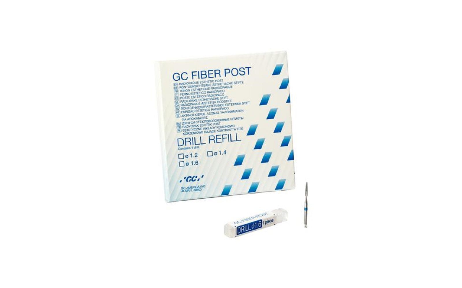 Gc fiber post drills, refill - gc america inc