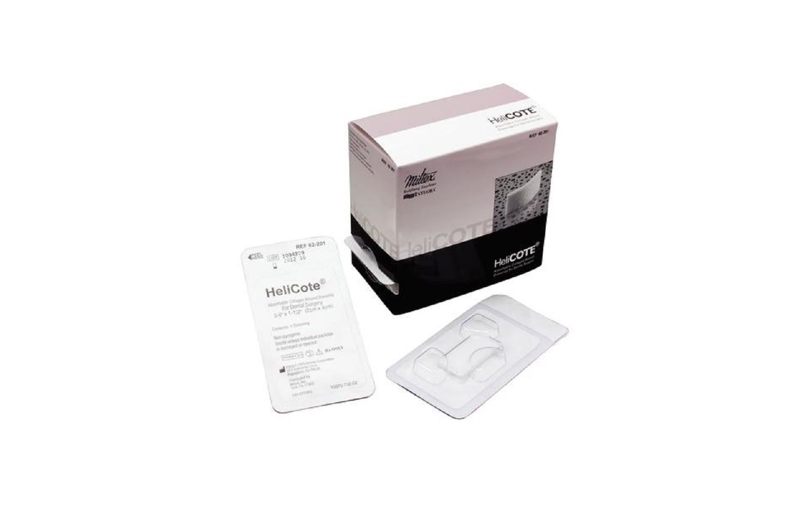 Helicote® collagen cote wound dressing – 3/4" x 1. 5", 10/pkg