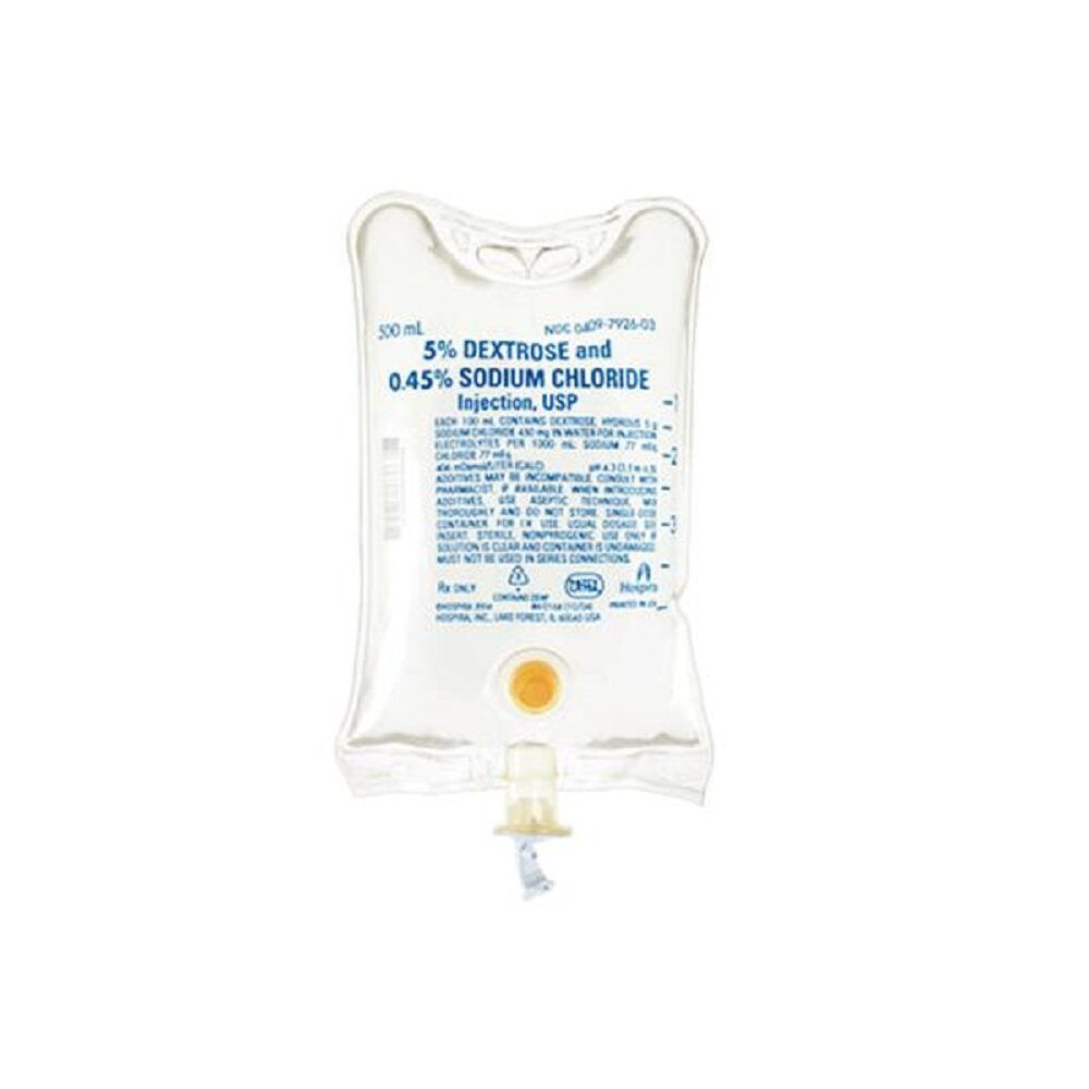 IV-Solution-Dextrose-5-and-0.45-Sodium-Chloride-Injection-USP-500-ml-Container