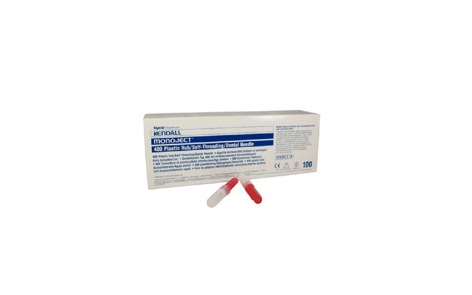 Monoject® 400 plastic hub needles 100/box - cardinal health