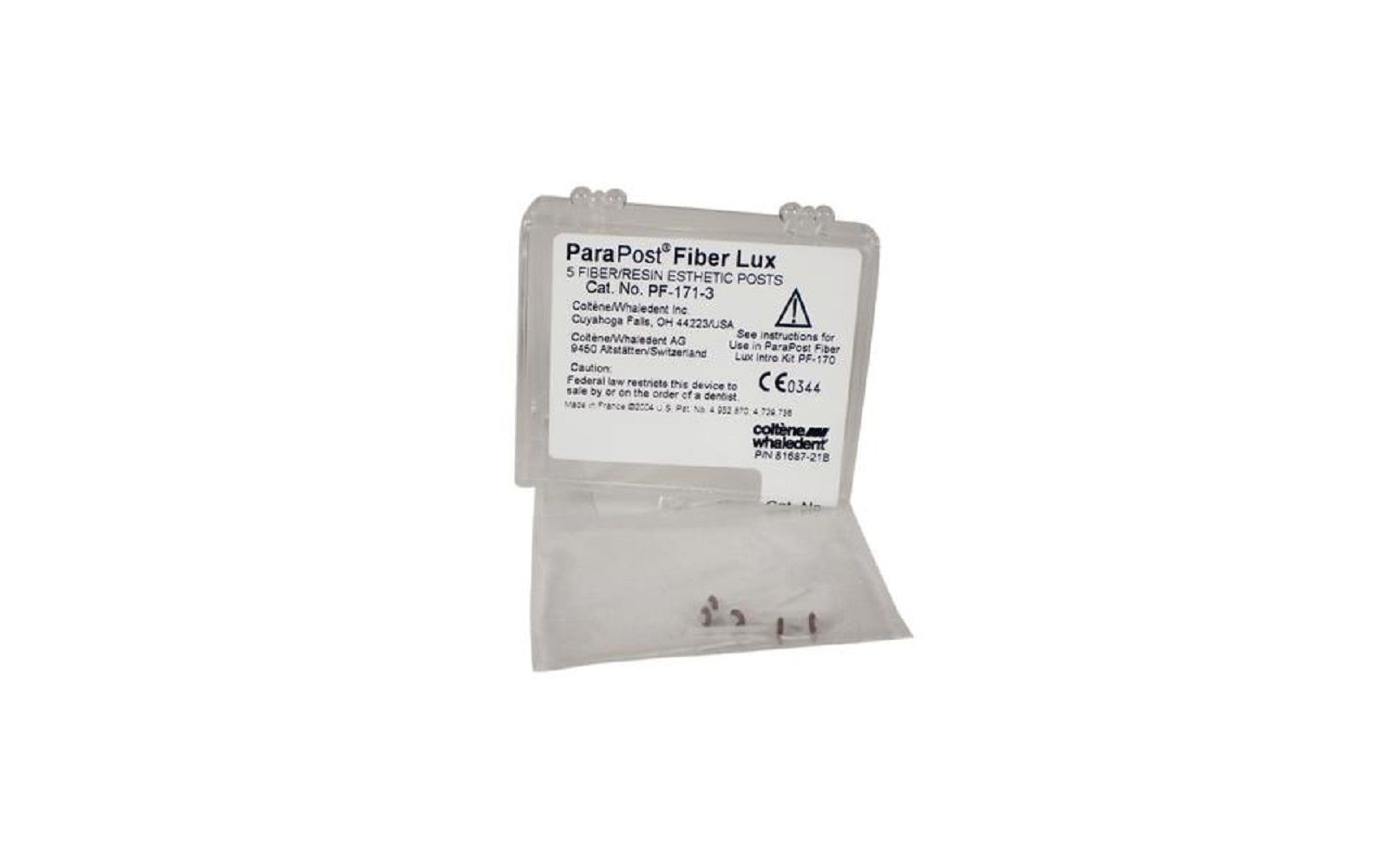 Parapost® fiber lux™ translucent fiber posts system refills, 5/pkg - coltene