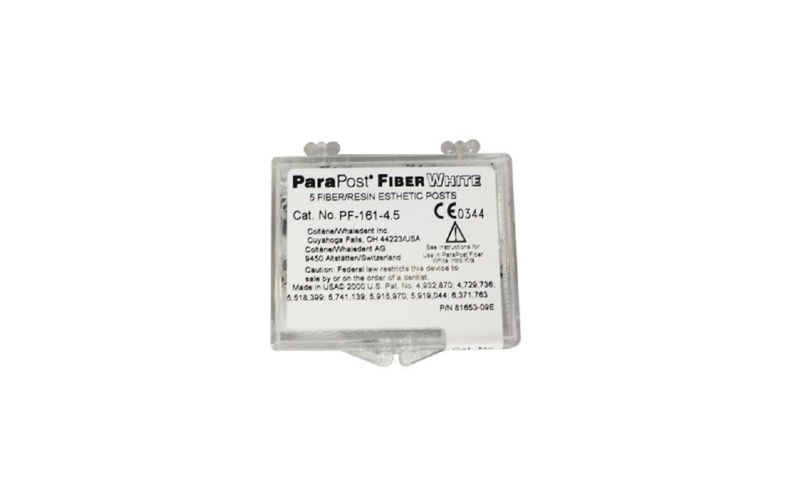 Parapost® fiber white esthetic posts system refills, 5/pkg - coltene