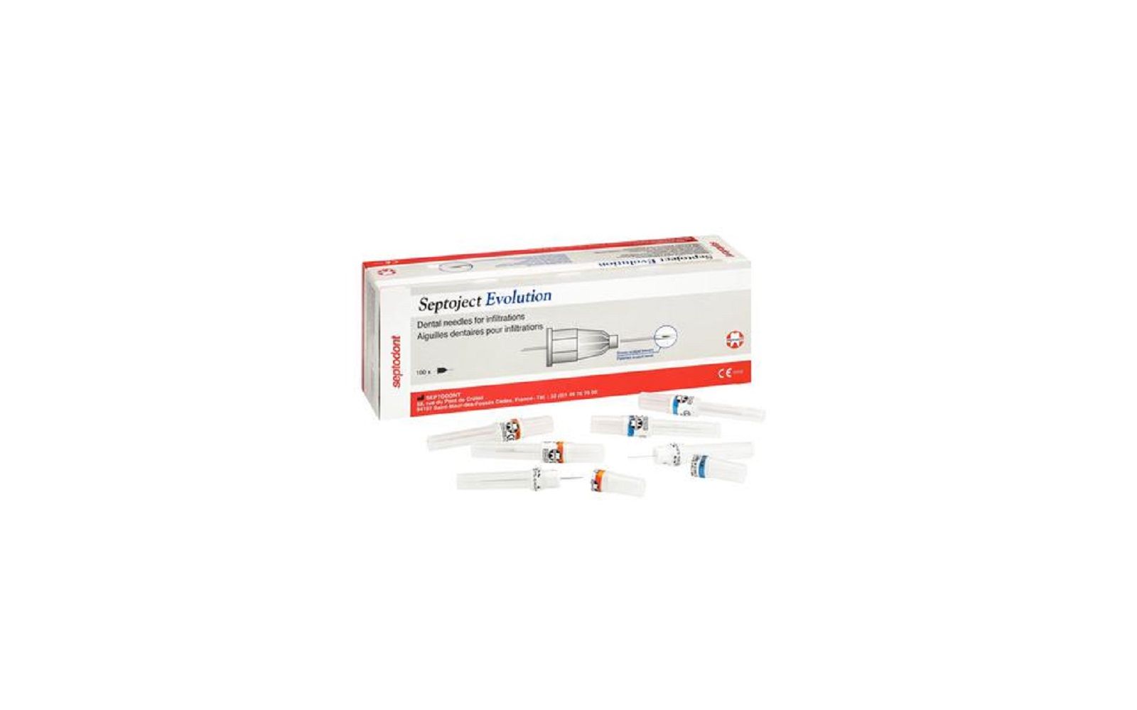 Septoject® evolution needles – sterile, single use, 100/box - septodont inc