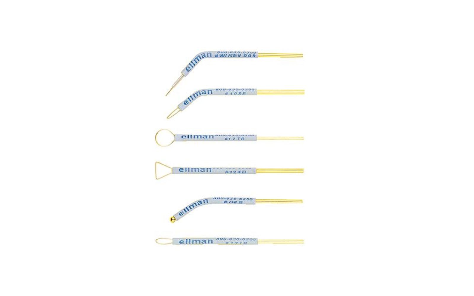 Standard dental electrode set – bendable, reusable, 6/pkg