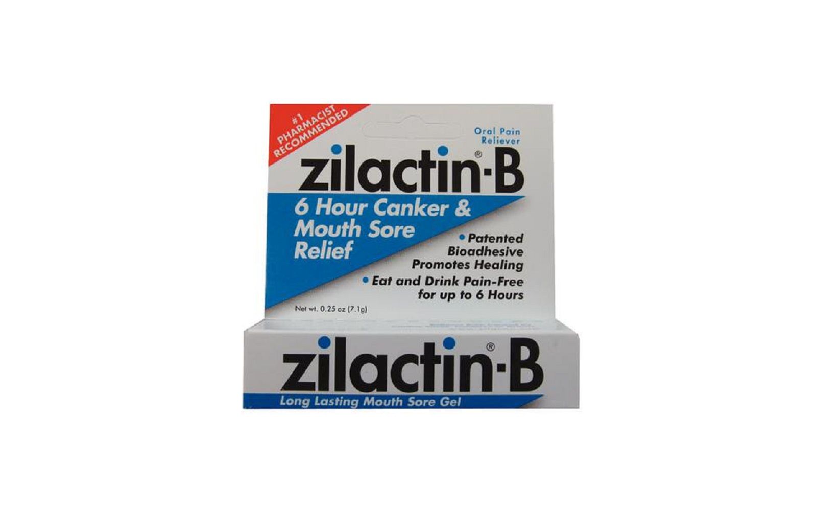 Zilactin®-b canker and mouth sore gel, 0. 25 oz