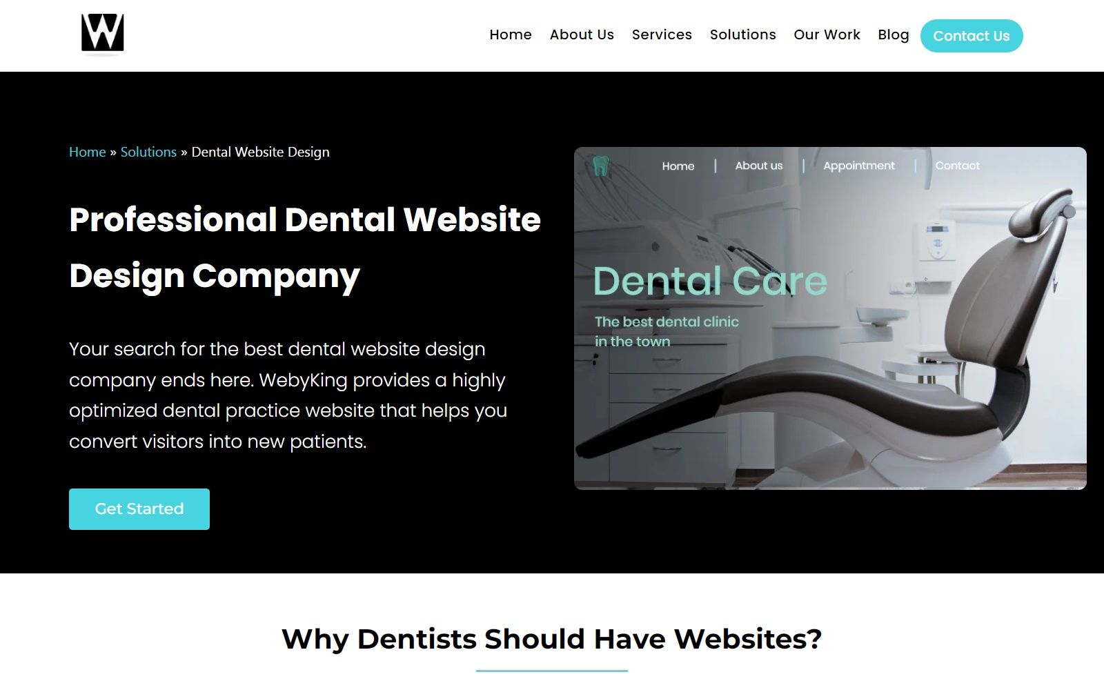 webyking.com_dental-website-design screenshot
