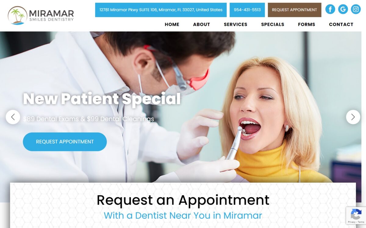 miramarfamilydentist.com screenshot