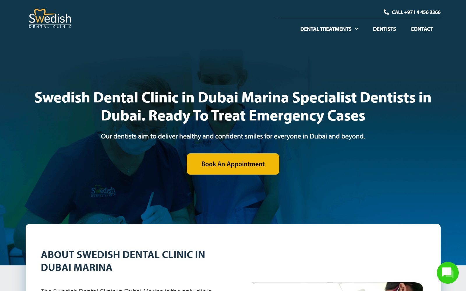 swedishdentaldubai.com screenshot