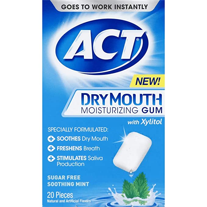 Act dry mouth moisturizing gum