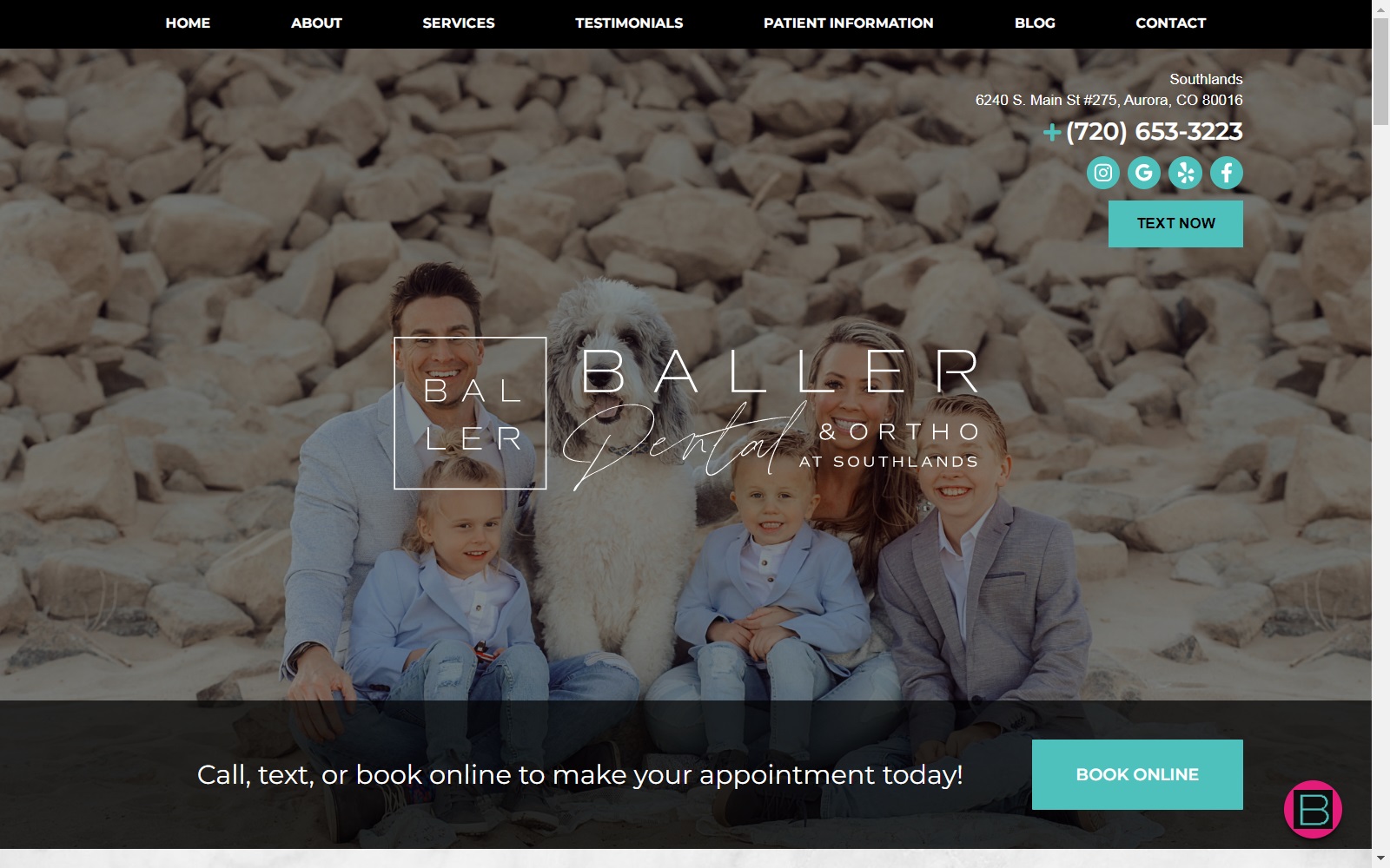 ballerdentalandortho.com screenshot