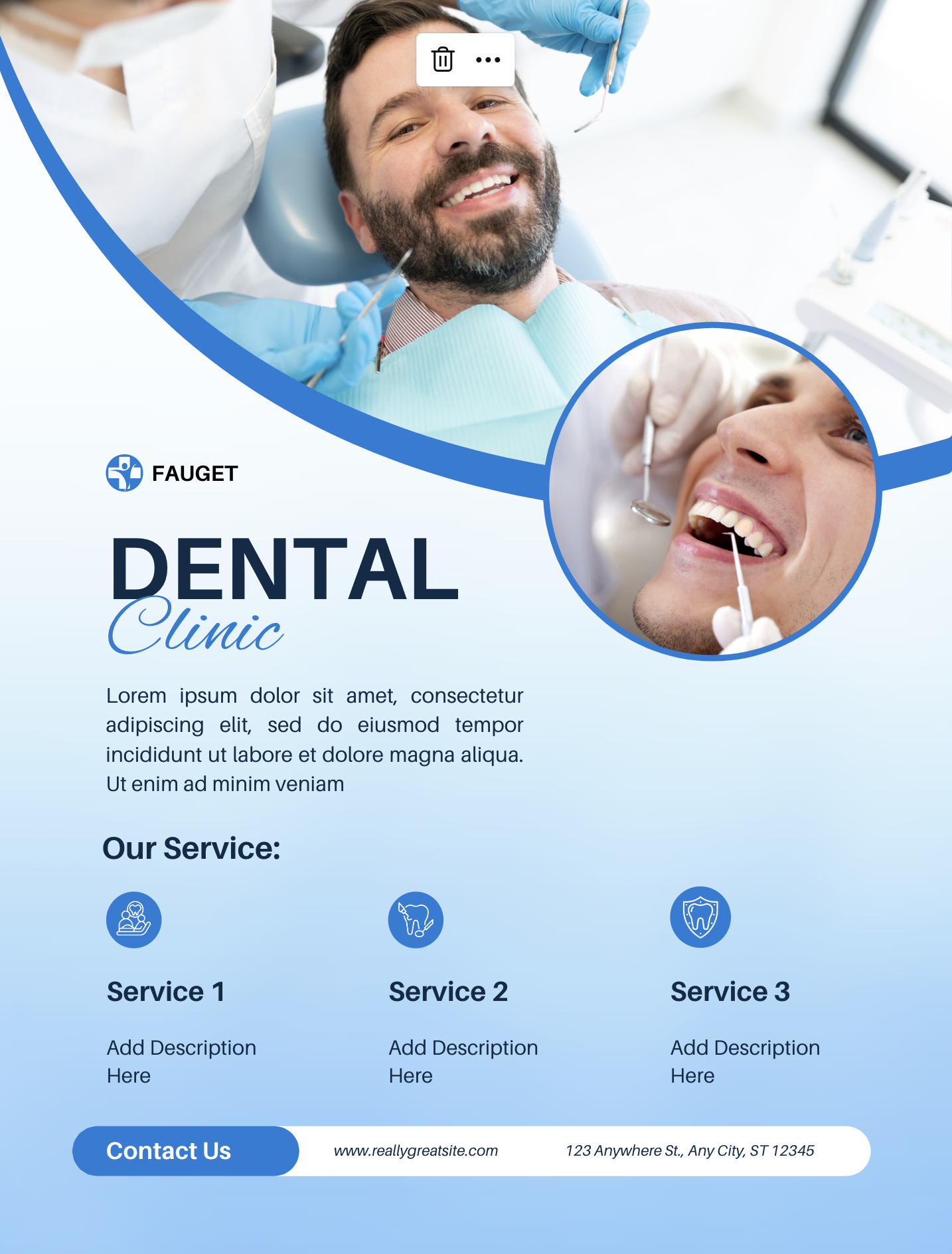 Example of dental flyer