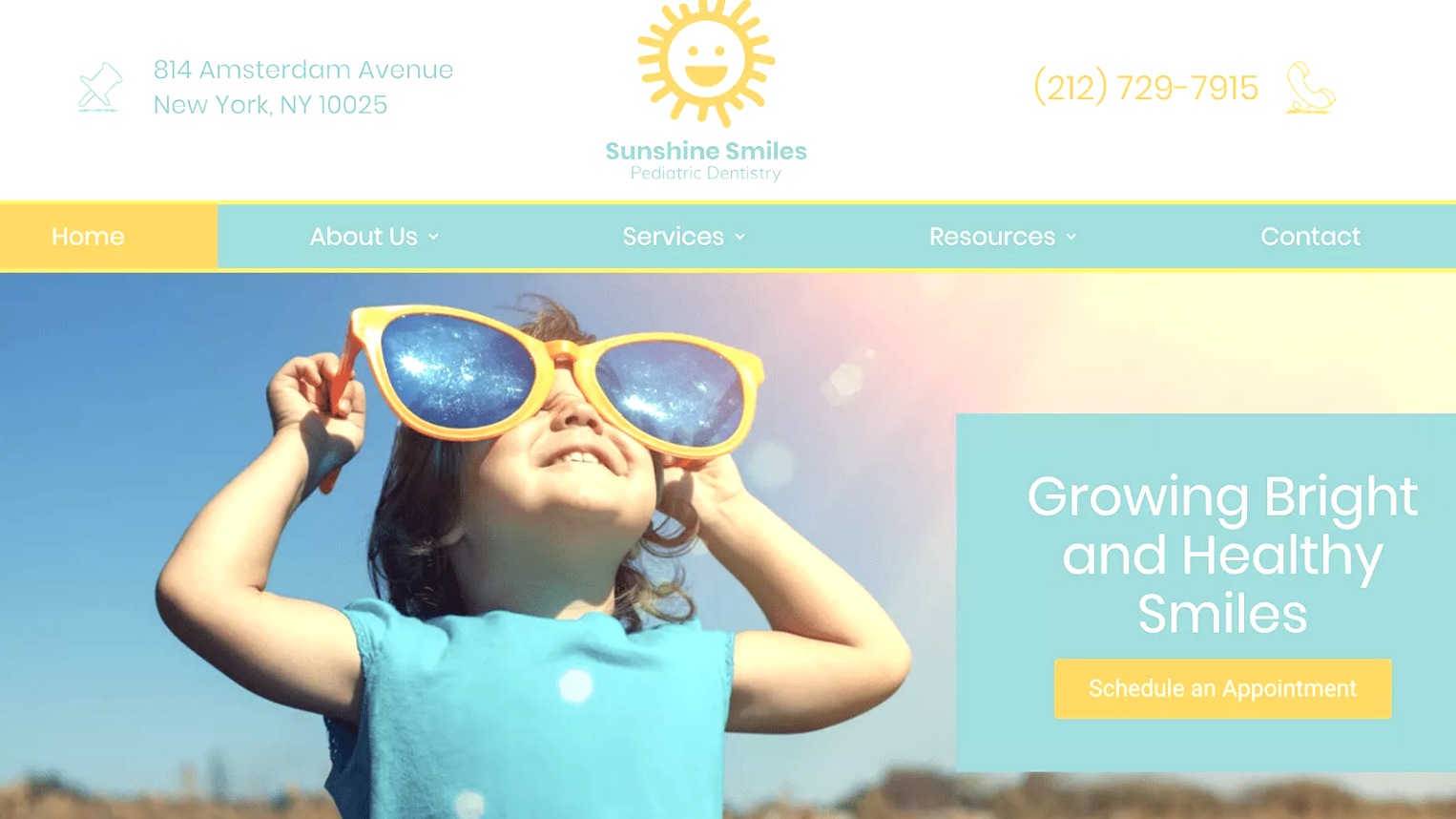 Sunshine smile website