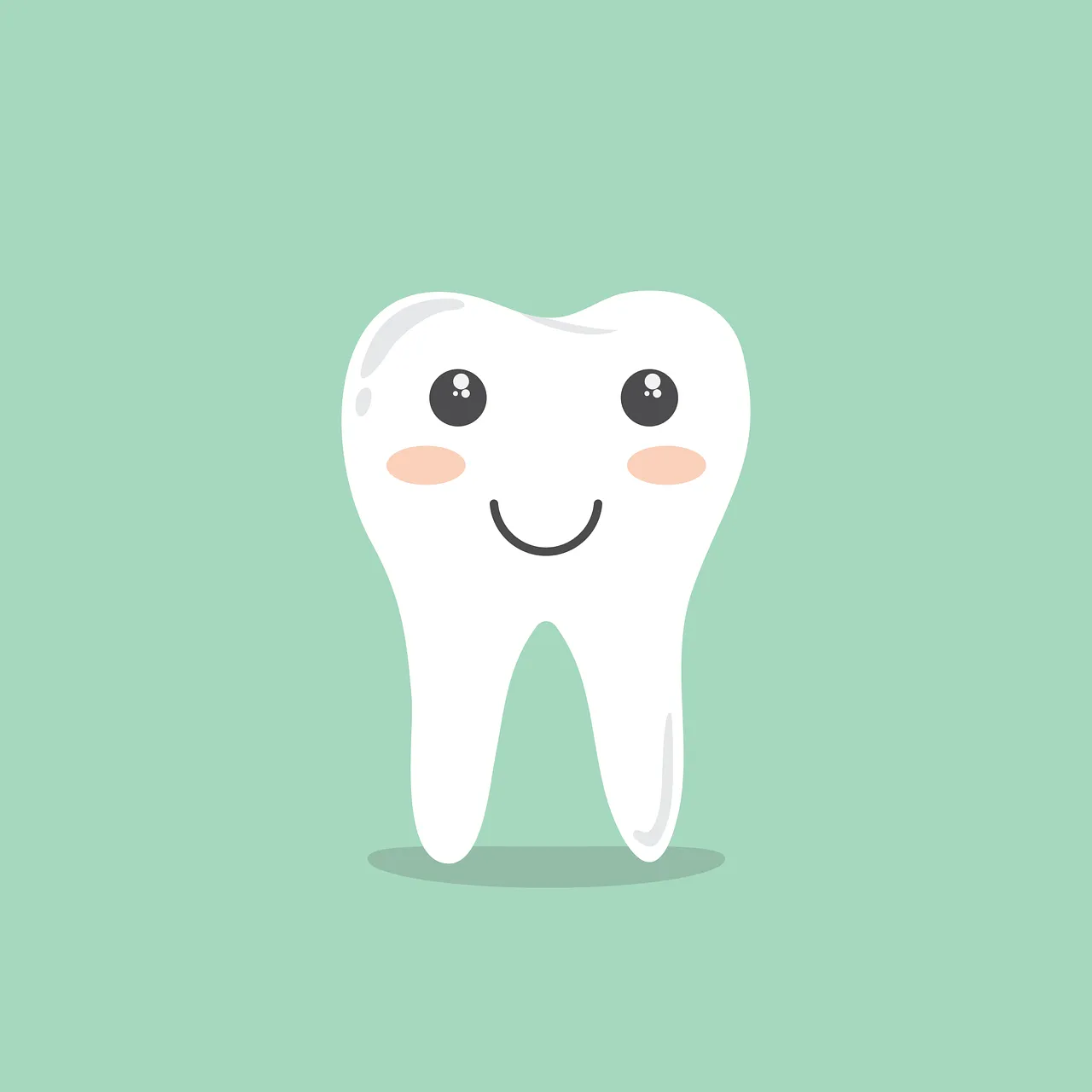 Cartoon image of a tooth smiling