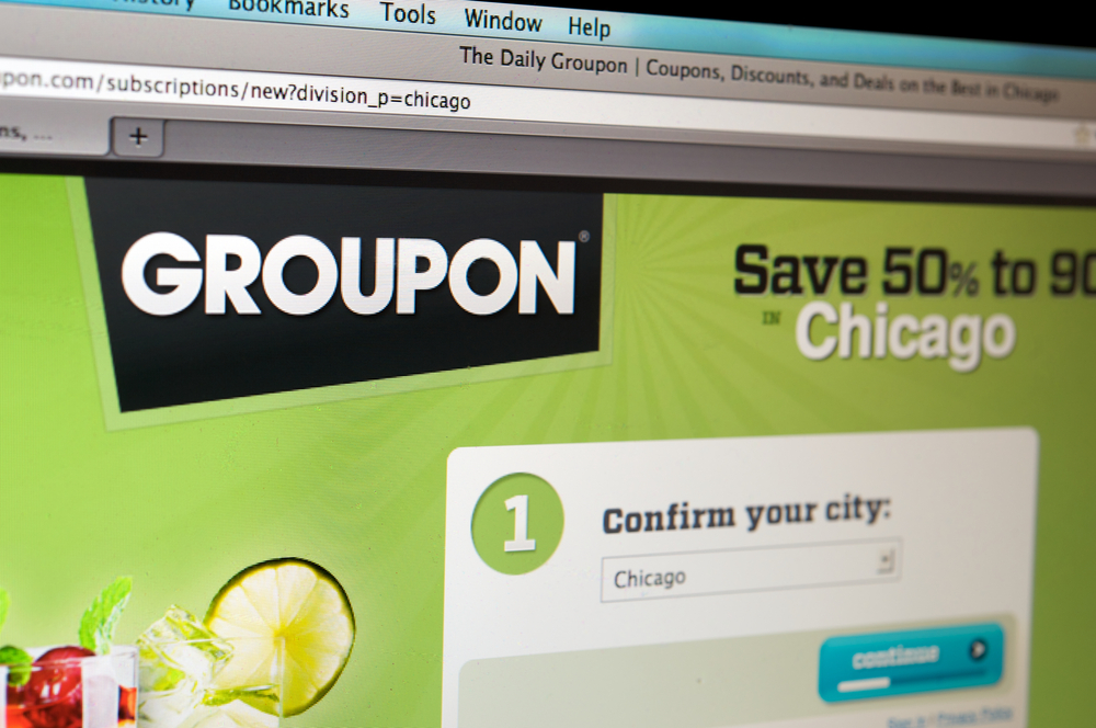 Groupon website screenshot