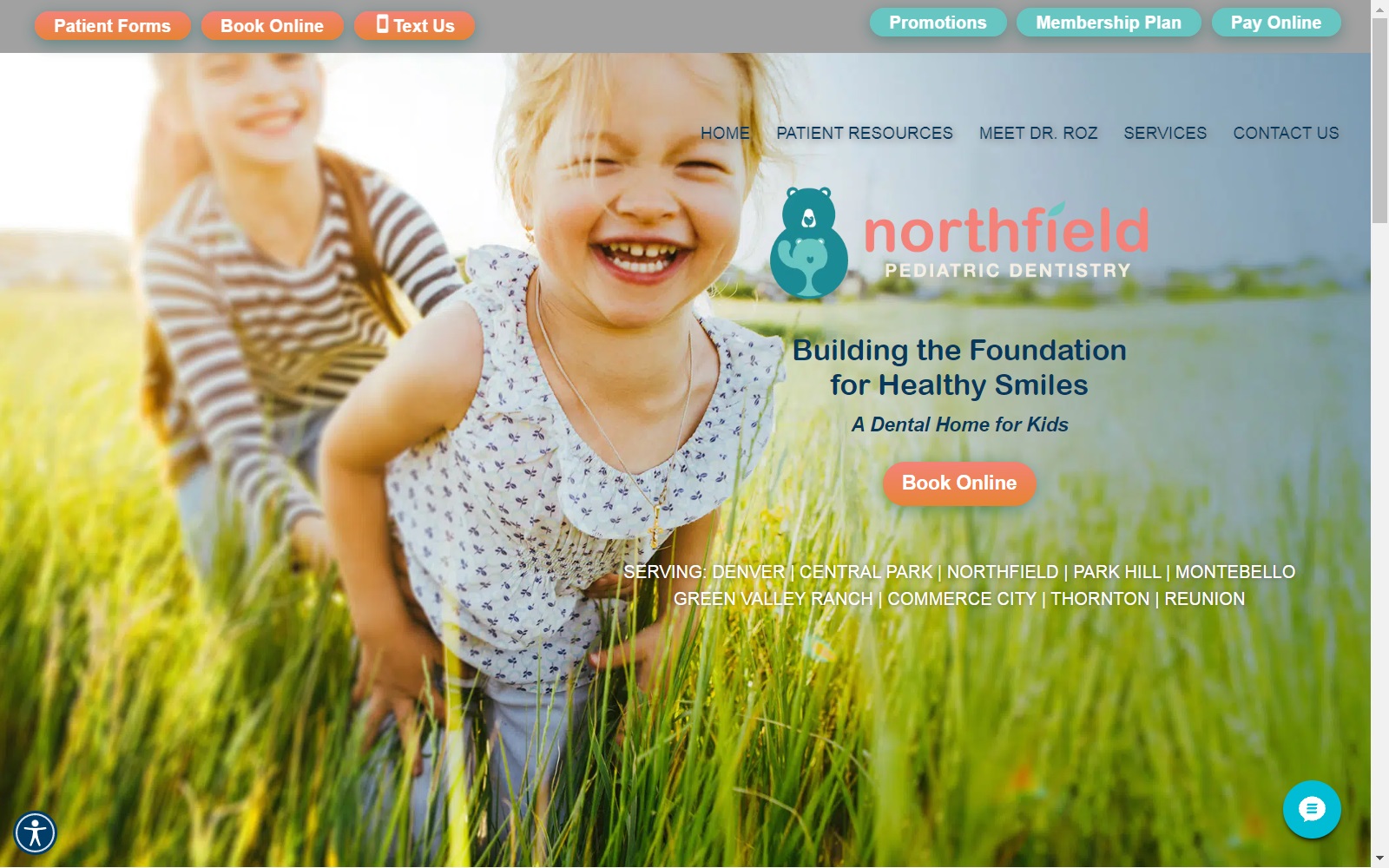 northfieldpedsdentistry.com screenshot