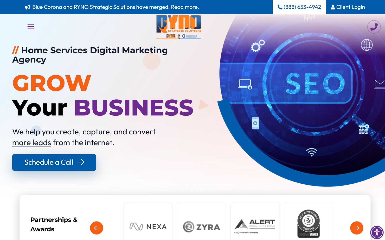 bluecorona.com screenshot