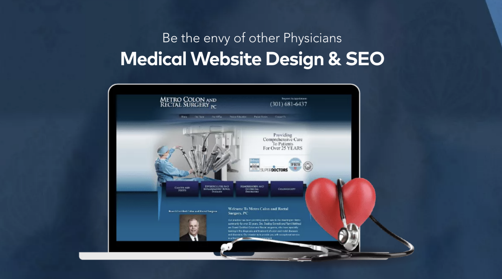 O360. Com medical marketing landing page