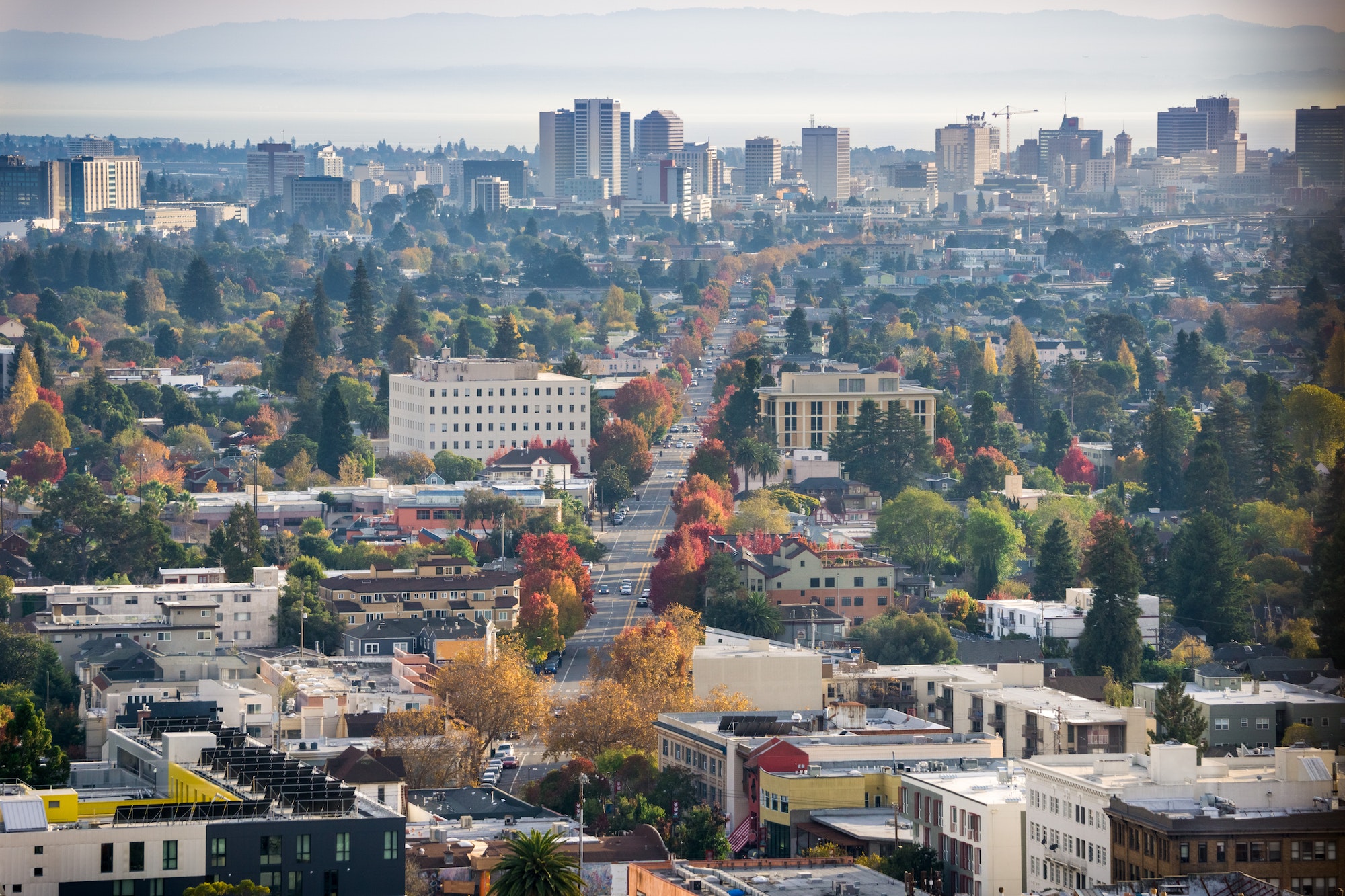 Aerial view of Oakland, California