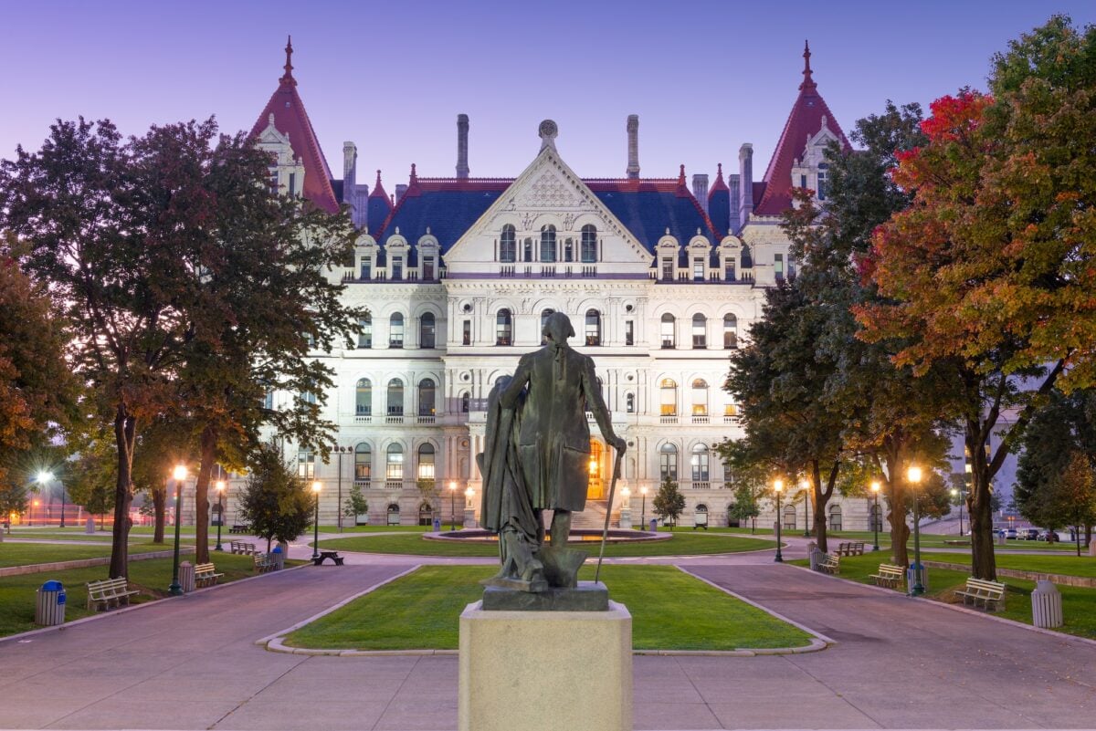 Albany, New York, USA at the New York State Capitol