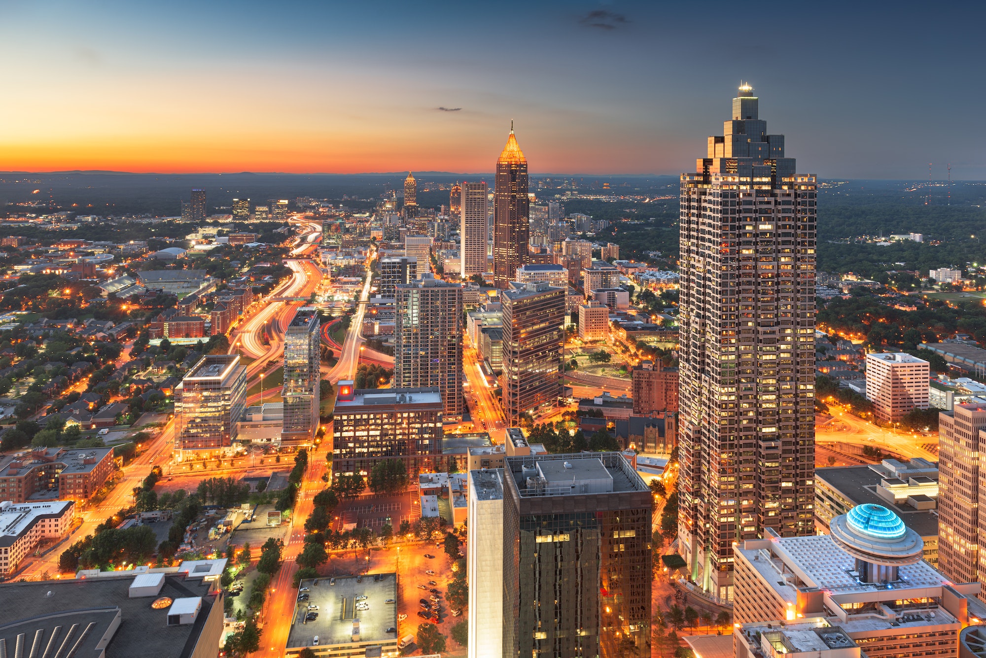 Atlanta, Georgia, USA Downtown at Dusk