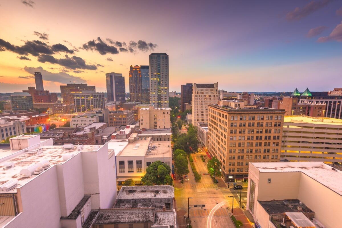 Birmingham, Alabama, USA downtown city skyline