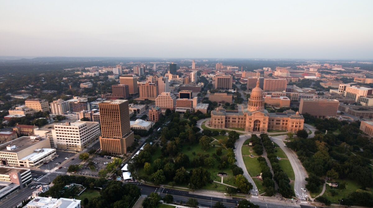 Capital Building Austin Texas Government Building Blue Skies