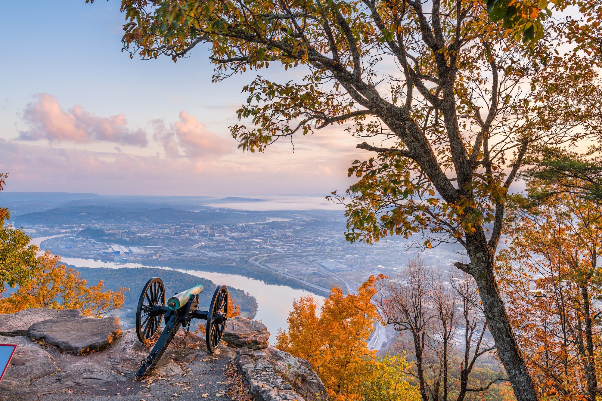 Chattanooga, Tennessee, USA view from Lookout Mountain