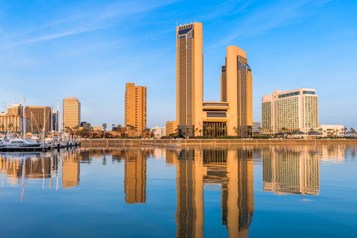 Corpus Christi, Texas, USA skyline on the Bay