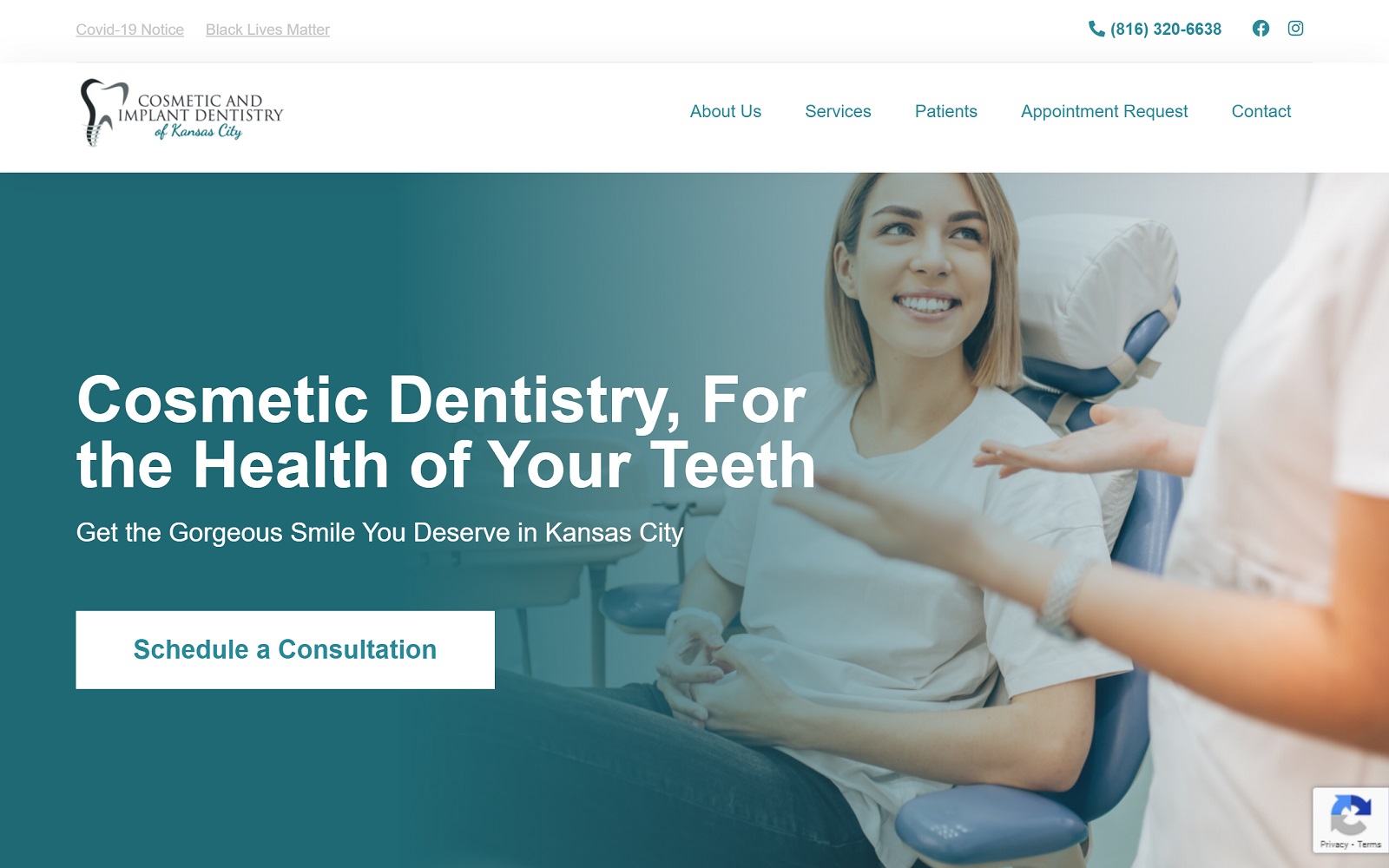 Cosmeticimplantdentistrykc. Com-screenshot