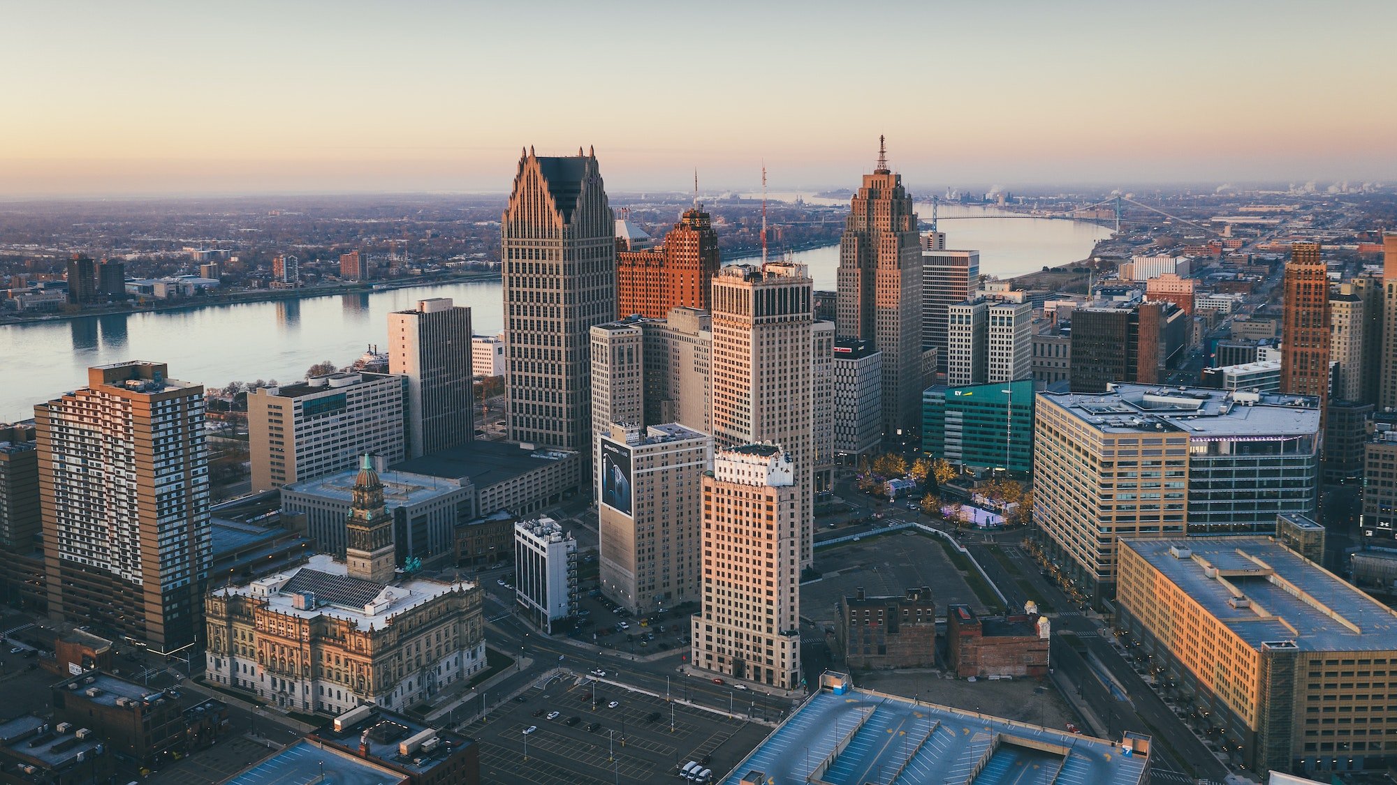 Detroit Skyline Sunrise 2020