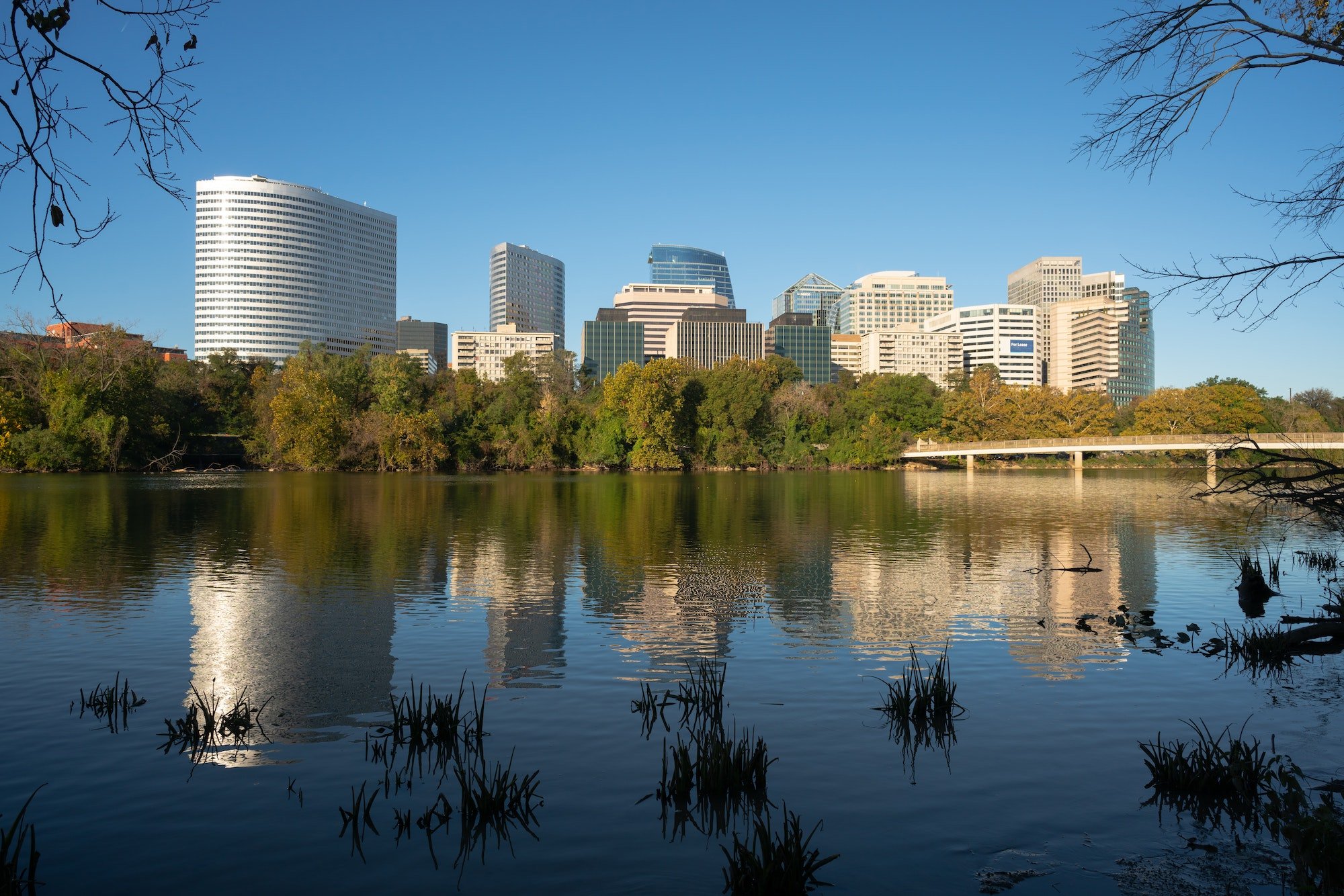 Downtown Alexandria Virginia Buildings Reflected in the Potomac