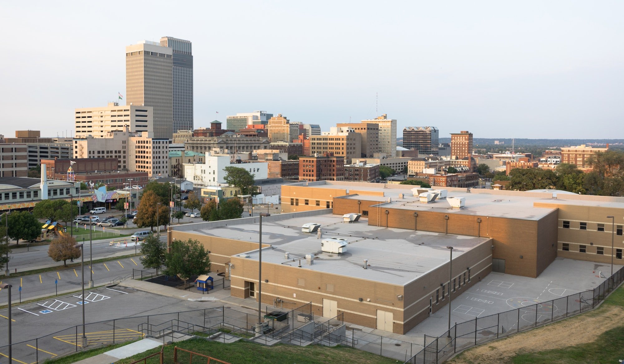 Downtown City Skyline Omaha Nebraska Midwest Urban Landscape