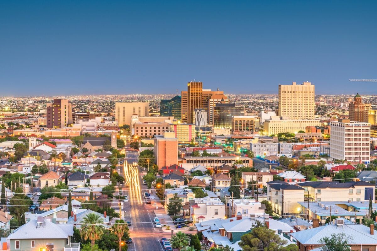 El Paso, Texas, USA Downtown Skyline