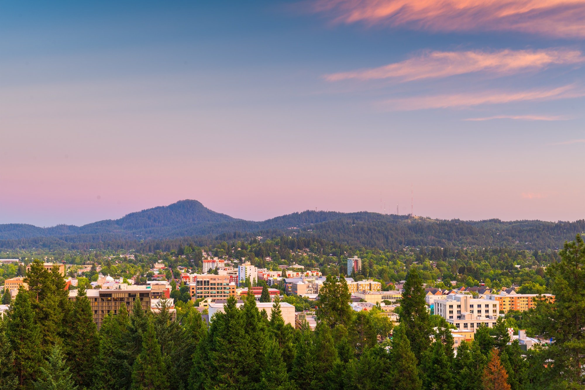 Eugene, Oregon, USA Skyline