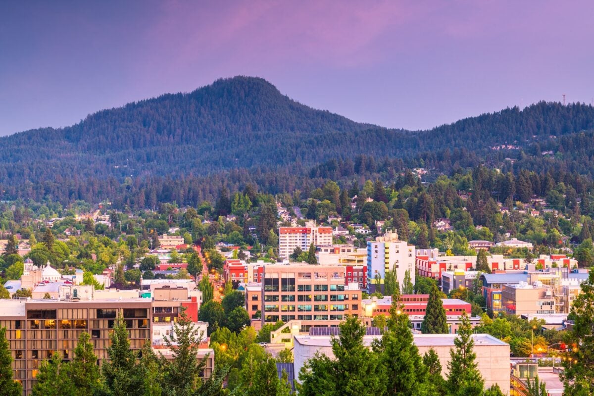 Eugene, Oregon, USA Skyline