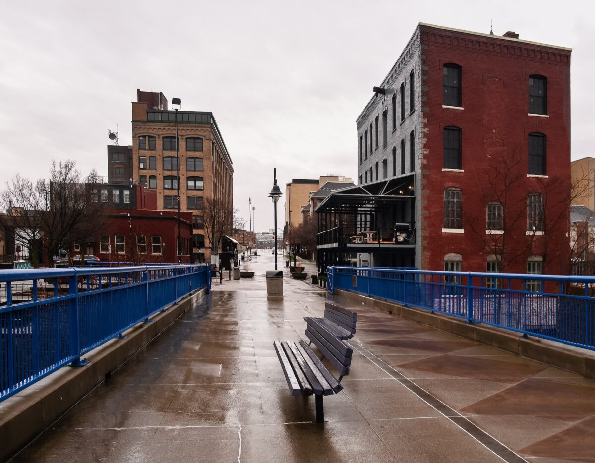 High Falls neighborhood in downtown Rochester