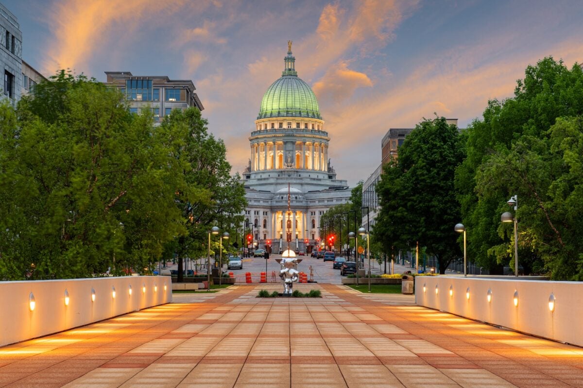 Madison, Wisconsin, USA state Capitol Building