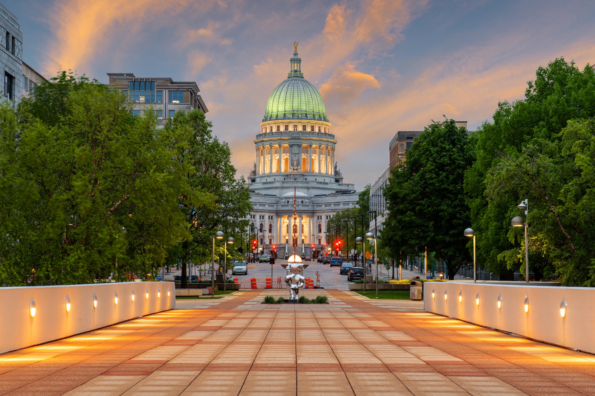 Madison, Wisconsin, USA state Capitol Building