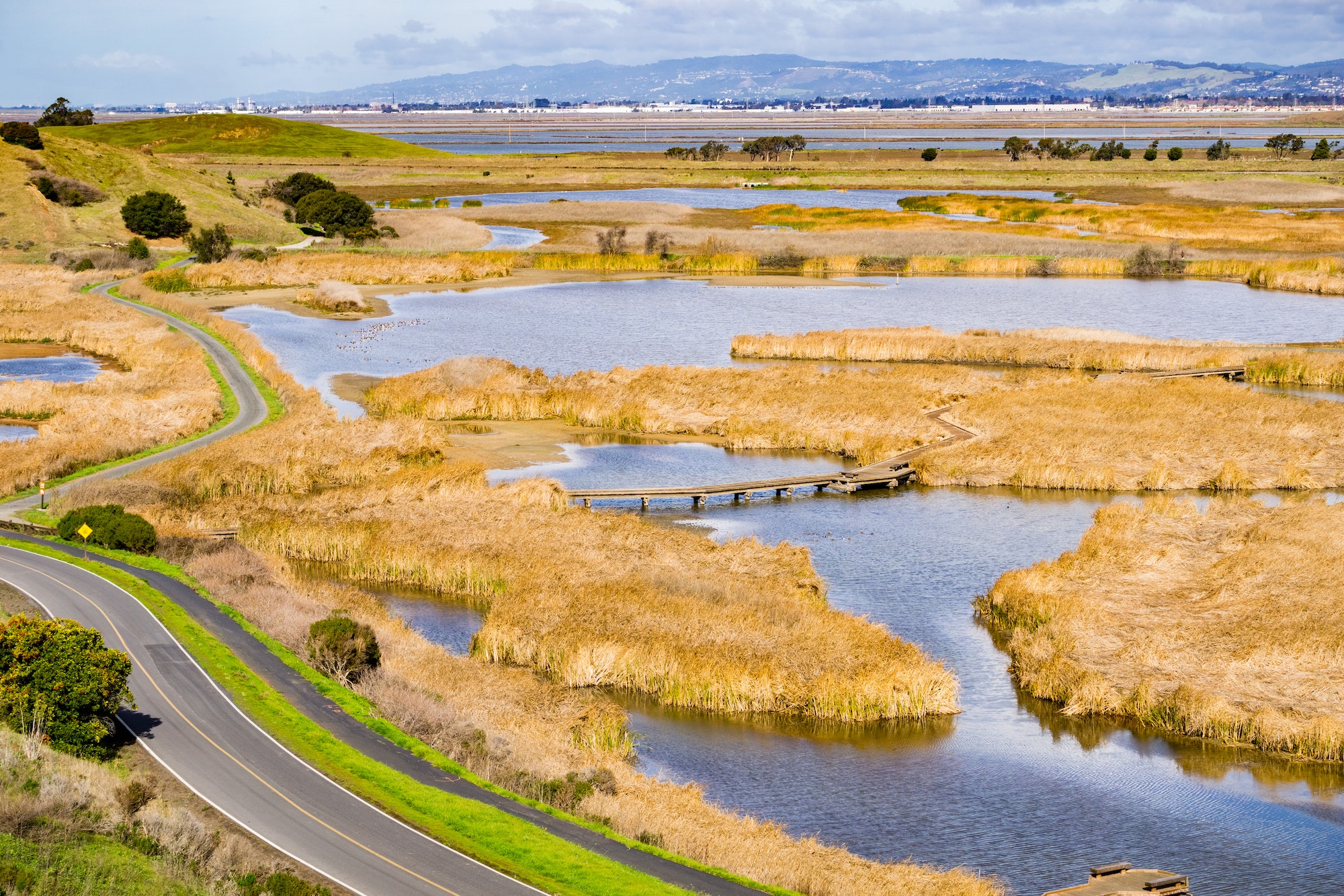 Marsh views, Coyote Hills Regional Park, east San Francisco bay, Fremont, California