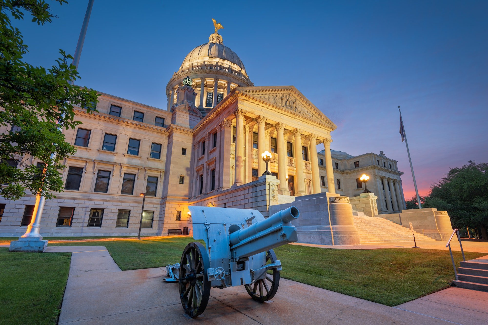 Mississippi State Capitol in Jackson, Mississippi, USA