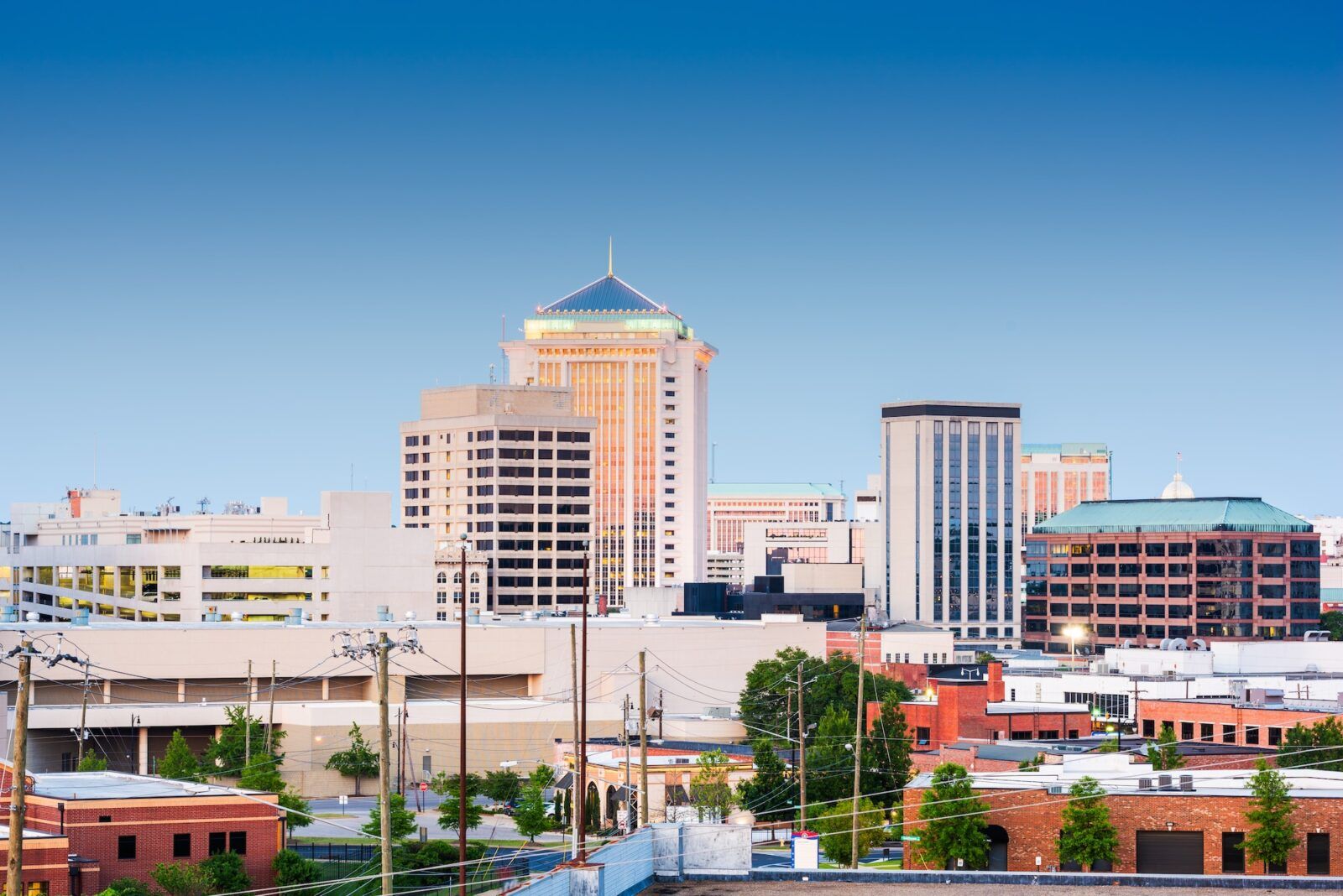 Montgomery, Alabama, USA downtown skyline