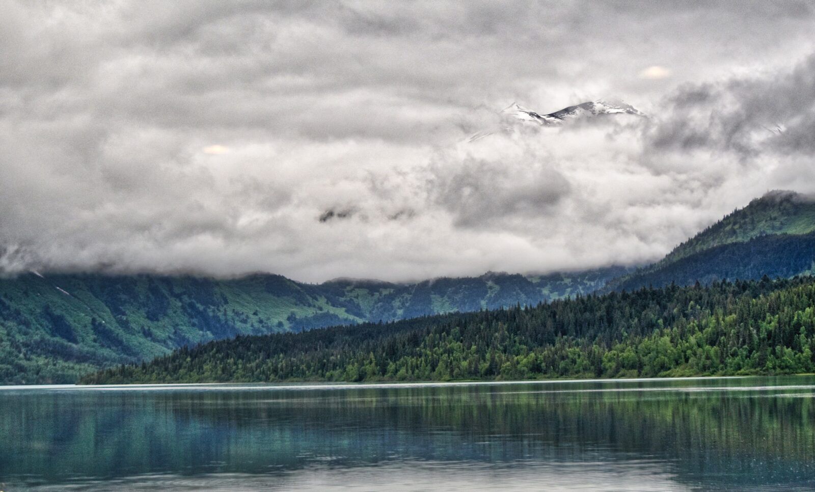 Nominated Beautiful mountain lake landscape in between Anchorage and Seward Alaska