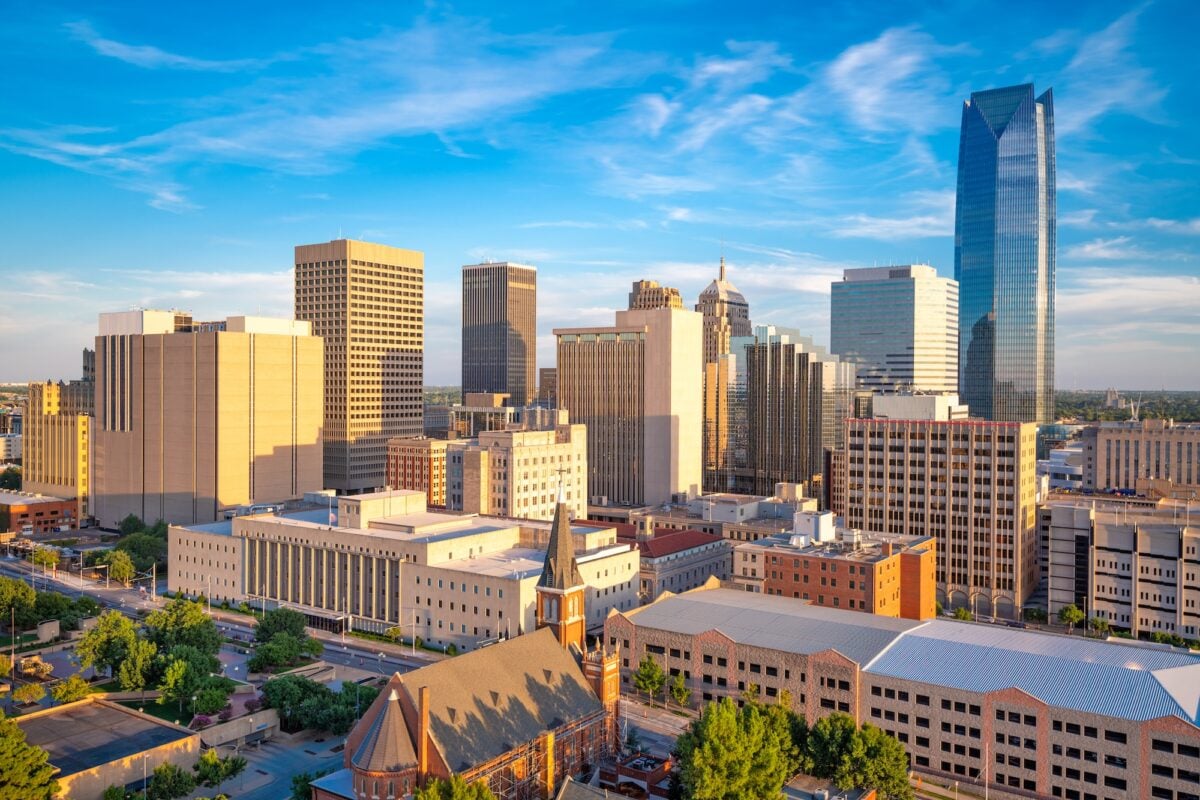 Oklahoma City, Oklahoma, USA Downtown Cityscape